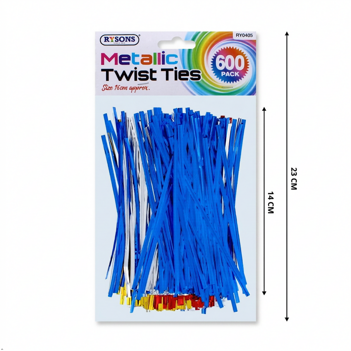 600 Pack Metallic Twist Ties Assorted Colours Reusable Packaging Craft Wire Ties