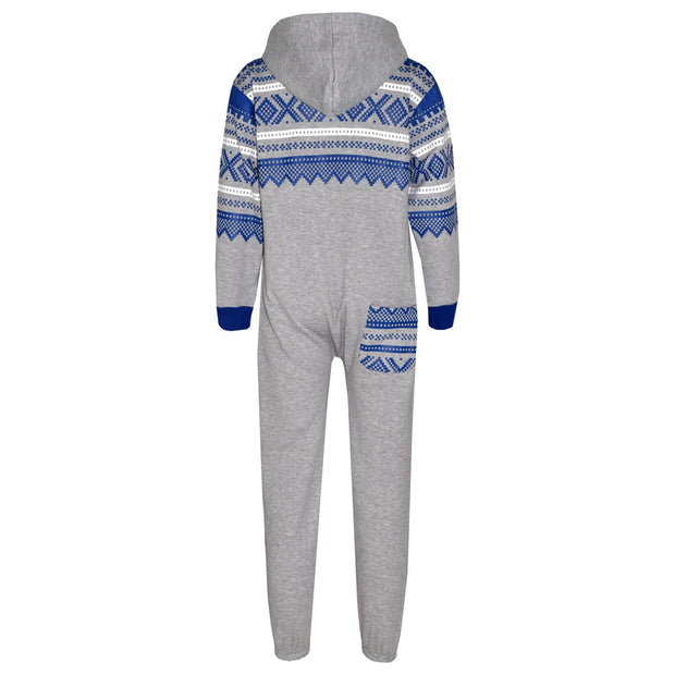 A2Z 4 Kids® Kids Fleece Onesie Girls Boys Aztec Snowflake Print All In One Jumsuit Playsuit Nightwear New Age 7 8 9 10 11 12 13 Years