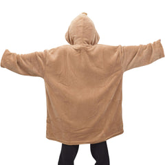 Kids Girls Boys Oversized Hoodie Snuggle Blanket Super Soft Warm Fleece 3-13 Yrs