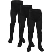 Kids Girls Cotton Rich Uniform School Tights Pack Of 3 Warm Thick Schoolwear - A2Z 4 Kids