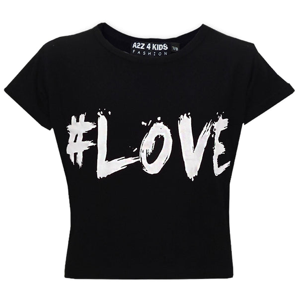 Kids Girls T Shirts # Love Summer Fashion Soft Feel Tank Top & Tees 5-13 Year