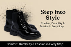 Kids Girls Teens Ladies Lace-Up Ankle Combat Boots with Side Zip Fashion Shoes
