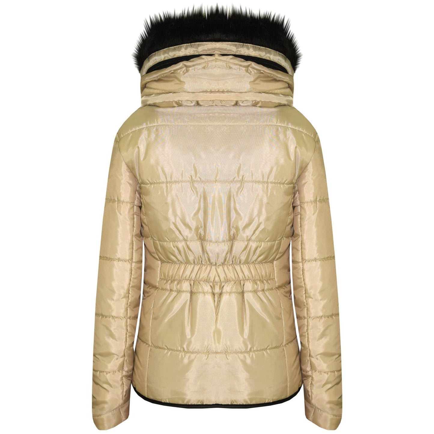 Kids  Girls Padded Puffer Quilted Coat Faux Fur Collar For  Girls Age 3-13 Years