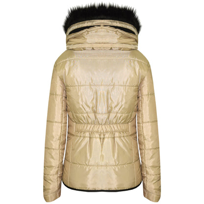 Kids  Girls Padded Puffer Quilted Coat Faux Fur Collar For  Girls Age 3-13 Years