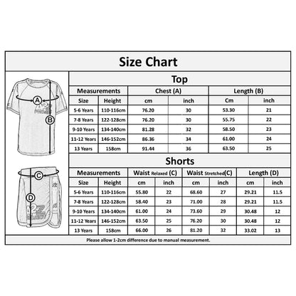 A2Z 4 Kids Girls Boys T-shirt Shorts Set Short Sleeve Raglan Style 2 Piece Sets