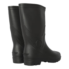A2Z Mens Waterproof PVC Rainboot Durable Anti-Slip Dark Grey Wellies for Outdoor
