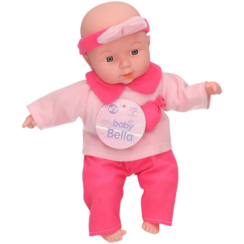 A2Z 4 Kids Girls Baby Doll My First Baby Bella Pink Soft Children Toy 18 months+