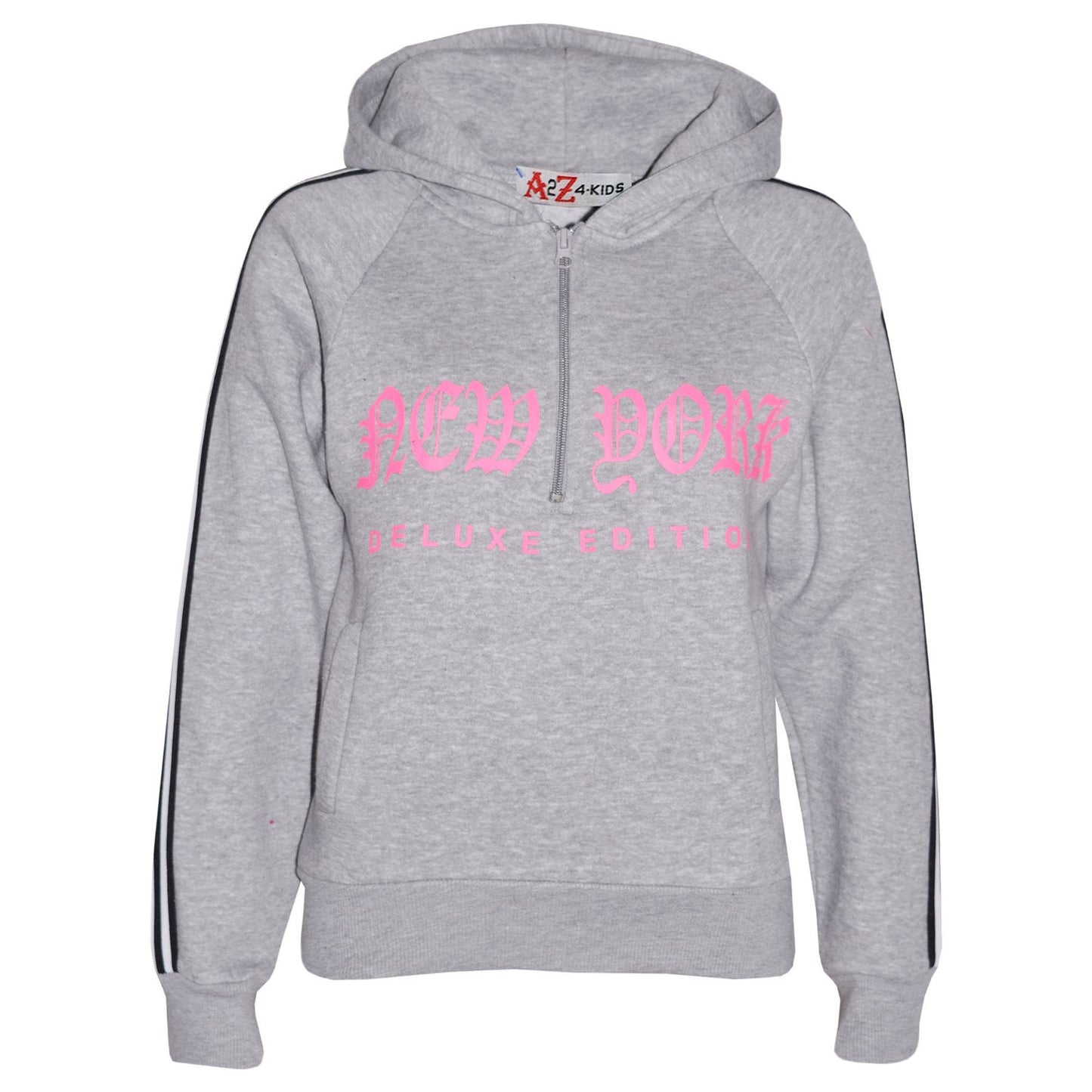 Kids Boys Girls Tracksuit New York Fleece Hoodie Top Bottom Jogging Suit 7-13 Yr