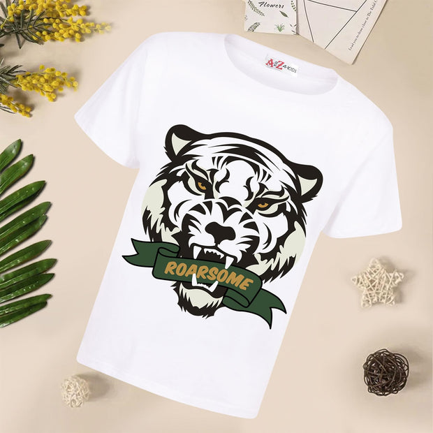 Kids Girls T Shirts Roarsome Printed Summer Tank Top & Tees