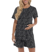 A2Z Ladies Maternity Shorts Pyjamas Set Printed Jersey Cotton Top Shorts Pyjamas Set Short Sleeves Pregnancy Nightwear PJS For Women