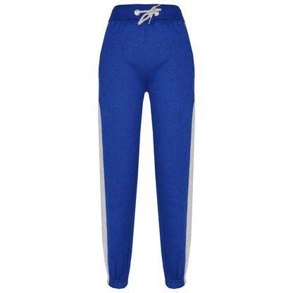 Kids Boys Girls Joggers Contrast Panel Jogging Pants  Casual Trousers 5-13 Years
