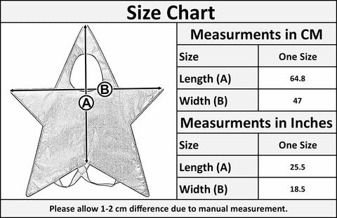 A2Z 4 Kids Girls Boys Xmas Nativity Star Outfit Christmas Nativity School Play Star Fancy Dress Outfit for Kids One Size