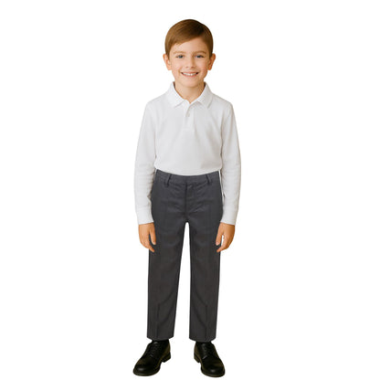 Kids Boys Teens School Uniform Pant Teflon Coated  Adjustable Reinforced Pants