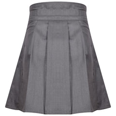 Kids Girls Plain School Uniform Pleated Skirt Elasticated Summer Skater Skirts