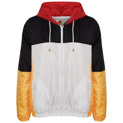 Kids Girls Boys Windbreaker Zipped Jackets Hooded Raincoats Age 5-13 Years