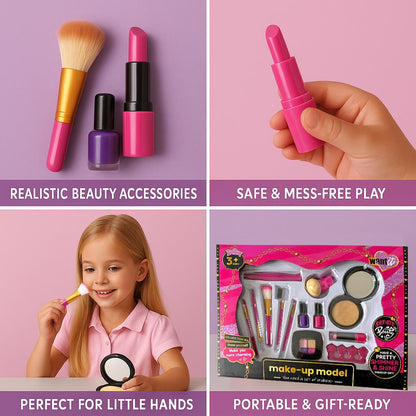 A2Z 4 Kids 36PCS Girls Pretend Play Makeup Set Model Beauty Kit Toy for Ages 3+