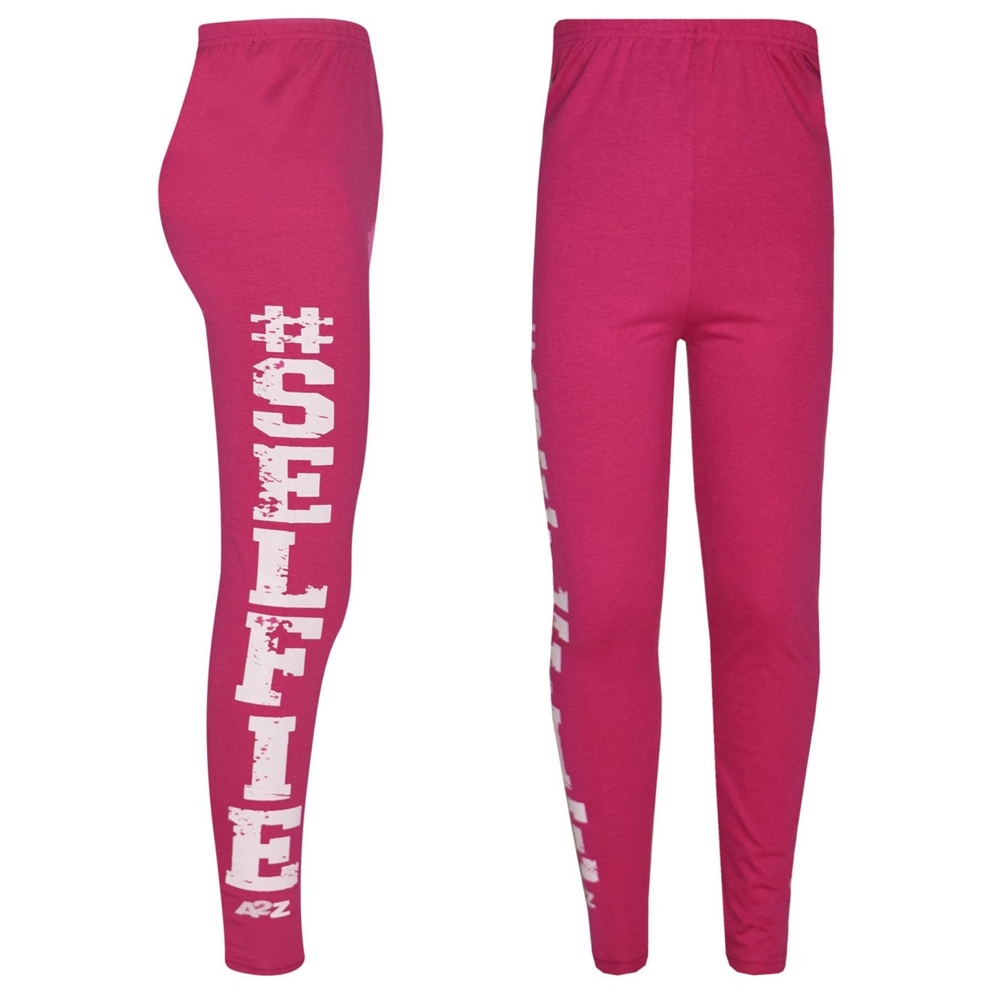 Girls Top Kids Designer's #Selfie Fashion T Shirt Top & Legging Set 7-13 Years