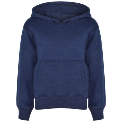 A2Z 4 Kids Girls Boys Sweat Shirt Tops Designer's Casual Plain Navy Pullover Sweatshirt Fleece Hooded Jumper Coats New Age 2 3 4 5 6 7 8 9 10 11 12 13 Years