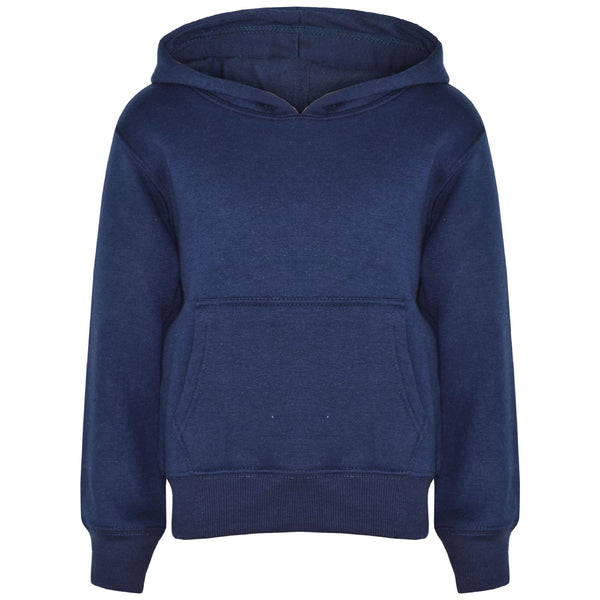 A2Z 4 Kids Girls Boys Sweat Shirt Tops Designer's Casual Plain Navy Pullover Sweatshirt Fleece Hooded Jumper Coats New Age 2 3 4 5 6 7 8 9 10 11 12 13 Years