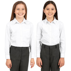 Kids Girls T Shirts Plain School Uniform Shirt Long Sleeves Soft Tank Top & Tees