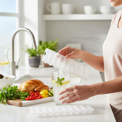 Ice Stick Tray Narrow Ice Cube 2 Pack Bottle Flexible PP Ice Stick Maker Mould