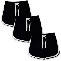 Kids Girls Shorts Contrast Athletic Gym Wear Dance Sports Summer Hot Short Pants