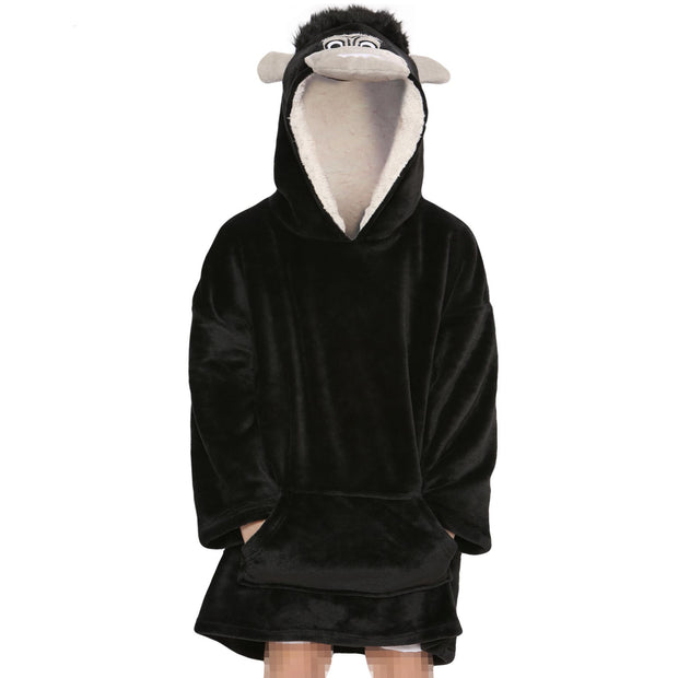 A2Z Unisex Mens Ladies Oversized Kangaroo Pocket Hooded Animal Wearable Blanket