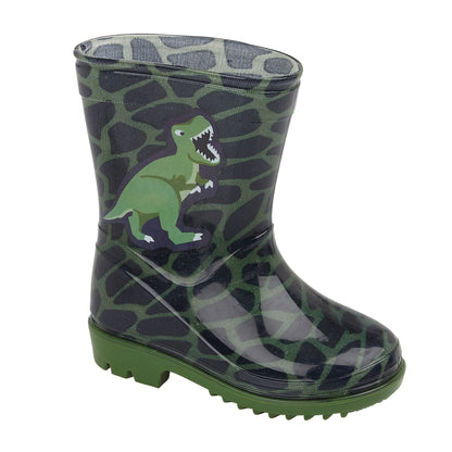 Kids Girls Anti-Skid Waterproof Rubber Wellies Lightweight Kids Wellington Boots