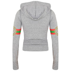 Kids Girls Guilty Print Hooded Crop Top T Shirt Legging Lounge Wear Set 7-13 Yr