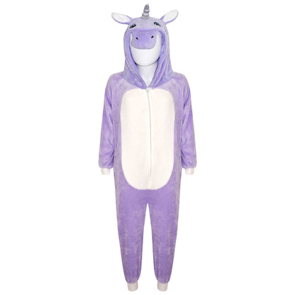 Kids Fleece A2Z Onesie One Piece Animal Pyjamas Unicorn Sleepsuit For Boys Girls
