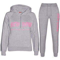 Kids Boys Girls Tracksuit New York Fleece Hoodie Top Bottom Jogging Suit 7-13 Yr