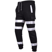 A2Z High Visibility Safe Work Pants Reflective Sweatpants Hi Vis Viz Cargo Joggers Slim Fit Jogging Bottoms Casual Trousers Workout Safety Trouser For Men's Small Medium Large XL 2XL 3XL 4XL - A2Z 4 Kids