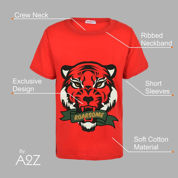 Kids Girls T Shirts Roarsome Printed Summer Tank Top & Tees