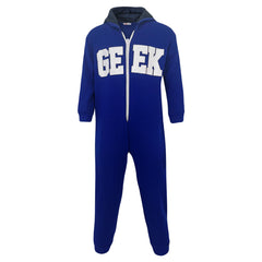 Kids Girls Boy Unisex Geek Print Fleece A2Z Onesie One Piece All In One Jumpsuit