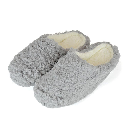 Women Slippers Winter Warm Teddy Fleece Upper Shoft Lining Non-Slip Mule Slipper