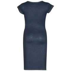 Kids Girls Midi Maxi Denim Dress Ladies Party Fashion Long Slim Fit Stretchy Top