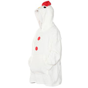 Kids Girls Boys Xmas Snowman Snuggle Christmas Oversized Hoodie Wearable Blanket
