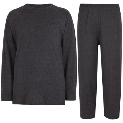 A2Z 4 Kids Girls Boys Raglan Sleeves Plain Pyjamas 2 Piece Comfort Sleepwear Set