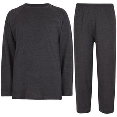 A2Z 4 Kids Girls Boys Raglan Sleeves Plain Pyjamas 2 Piece Comfort Sleepwear Set