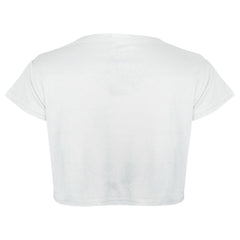 Kids Girls Crop Top #DAB Stylish Floss Fashion Trendy T Shirt Tops Tees 5-13 Yr