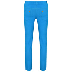 Kids Skinny Jeans Girls Stretchy Jeggings Fit Pants Coloured Trousers 5-13 Years