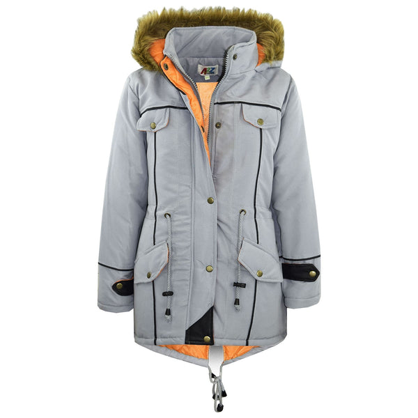 Kids Coat Girls  Parka Jacket Long Hooded Coat Summer Coats New Age 3-13 Years