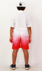 Kids Boys Gradient Colour Shorts Two Tone Fade New Summer Fashion Age 5-13 Years