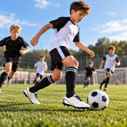 A2Z 4 Kids Boys Girls Football Boots Junior Soccer Cleats Moulded Stud Trainers