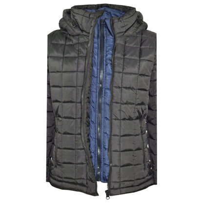Kids Padded Jackets Boys Hooded Puffer Warm Thick School Coats Age 3-13 Years