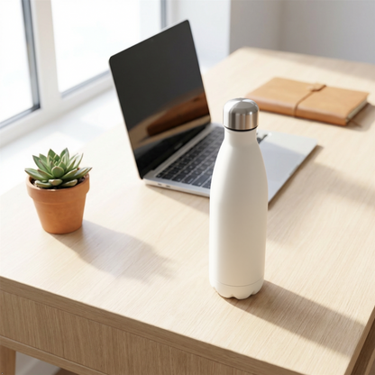 A2Z 500ml Stainless Steel Water Bottle Insulated Leakproof Flask Gym Travel