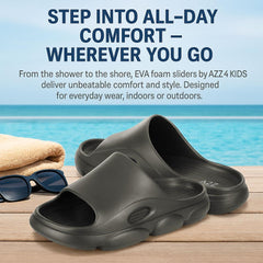 A2Z Mens Sliders EVA Foam Cushioned Slip On Sandals Indoor Outdoor Shower Pool