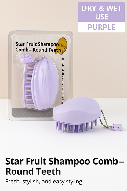 Japanese Scalp Massager Silicone Brush Ergonomic Wet & Dry Head Cleanser