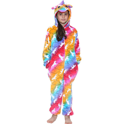 Kids A2Z Onesie One Piece Unicorn Pyjamas Costume For Girls Age 2-13