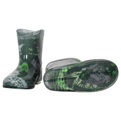 A2Z 4 Kids Boys Dinosaur Print Rain Boots PVC Waterproof Wellington Boot Wellies